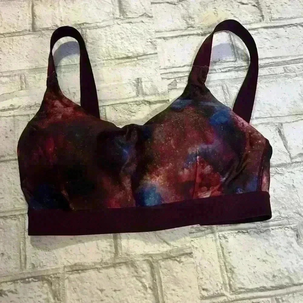 Women’s Calia by Carrie Underwood Purple Galaxy Sports Bra Size XS